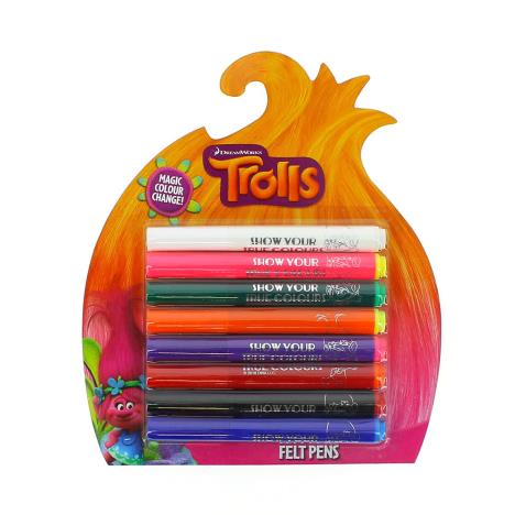 Trolls 8 Magic Colour Change Felt Pens £4.99